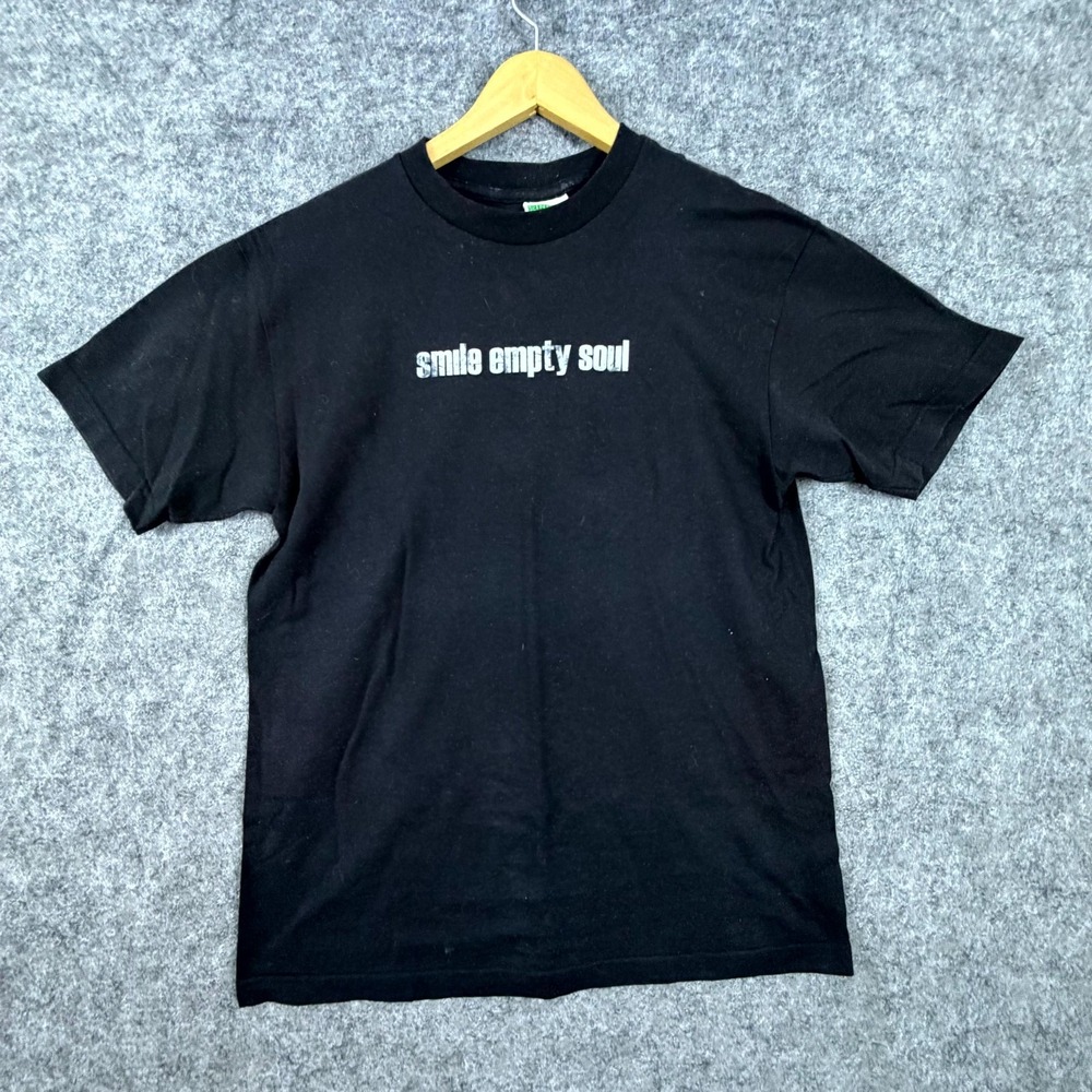 Cinder Block Smile Empty Soul T-Shirt Mens Medium Black Band Tee Graphic Cotton